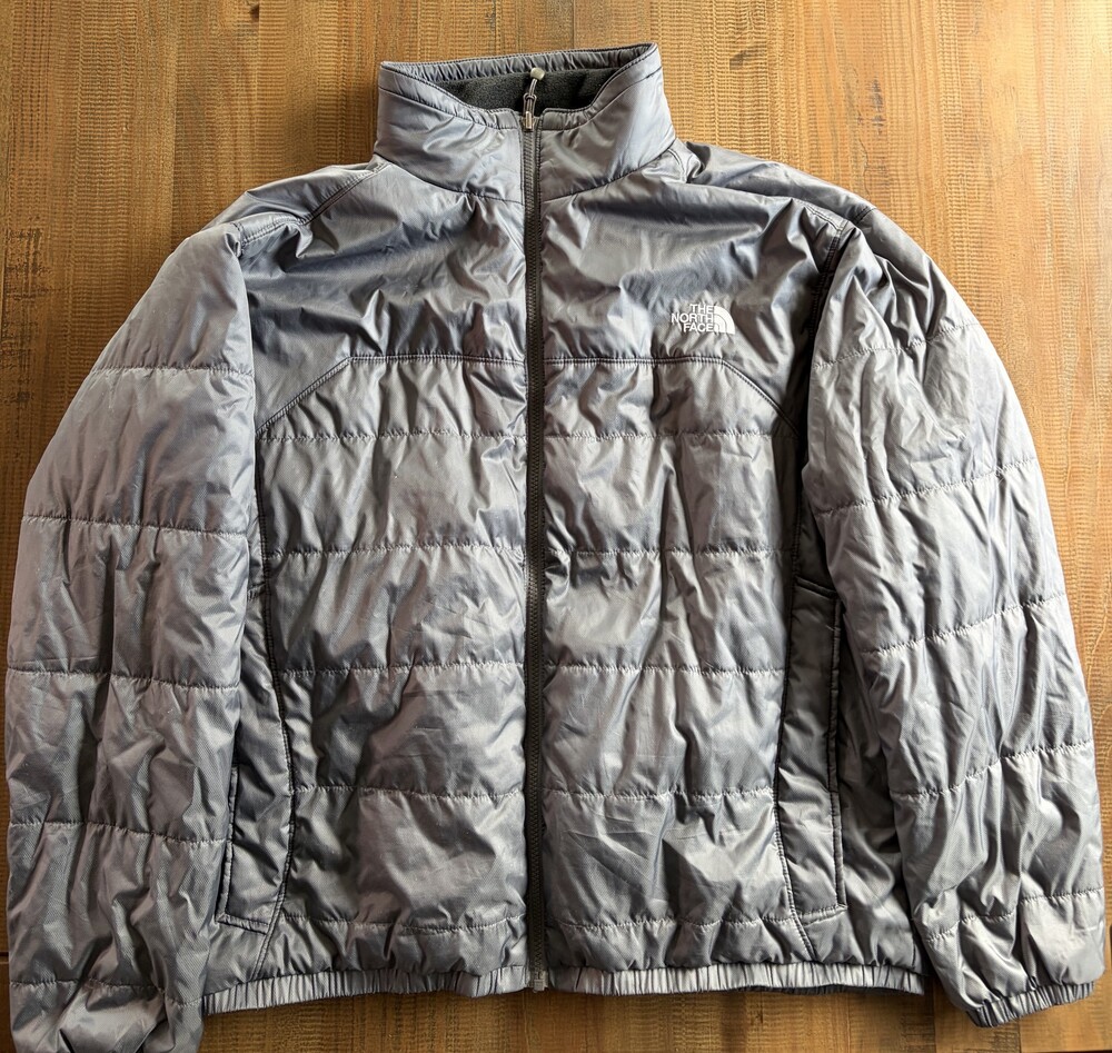 Vintage North Face Puffy - Men's Gray - Size XL